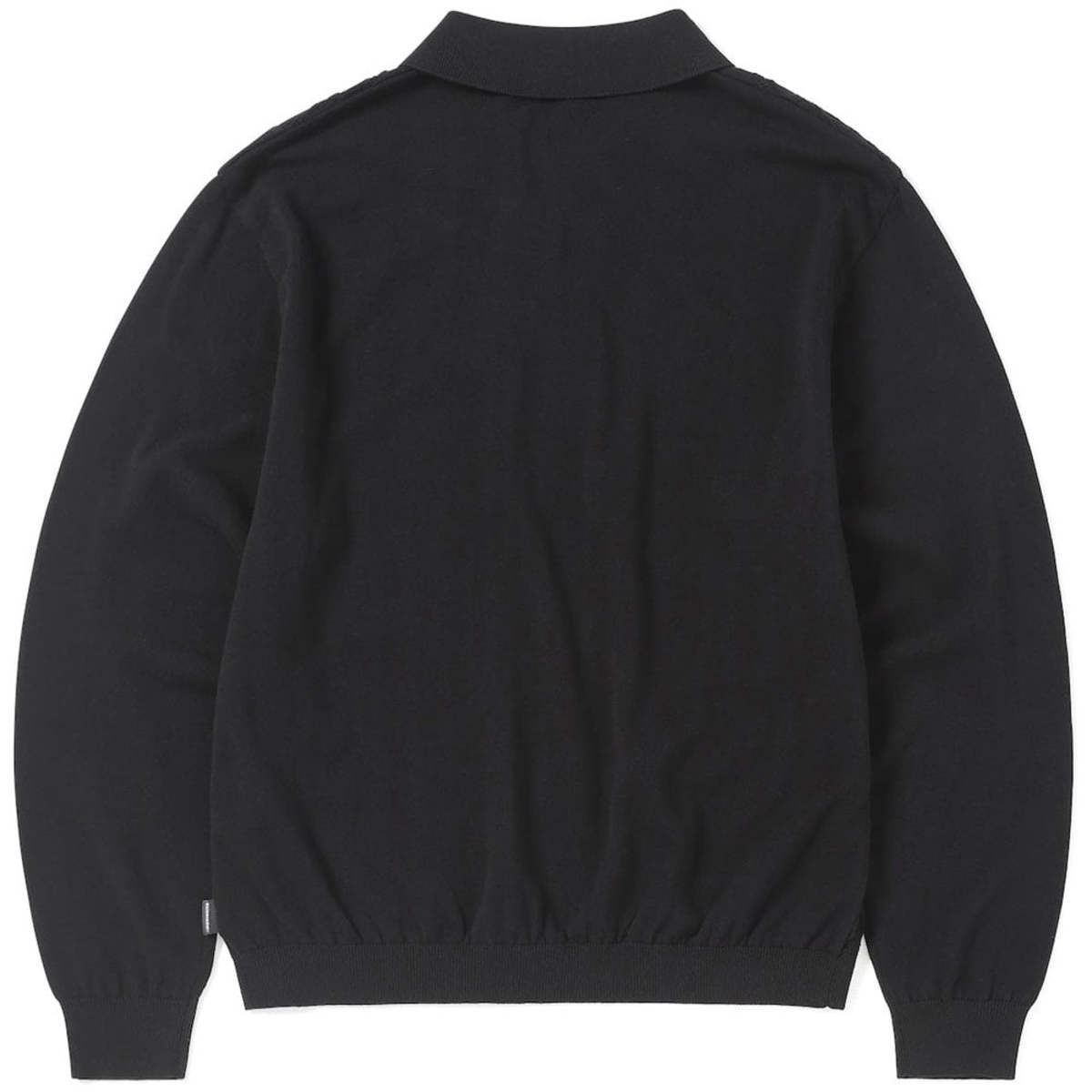 ThisIsNeverThat Cable Knit Zip Polo - Black | Garmentory