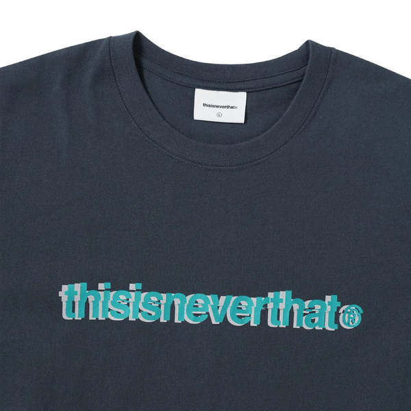 ThisIsNeverThat Cracked T-Logo Tee - Navy | Garmentory