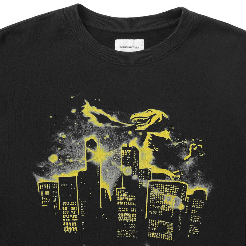 ThisIsNeverThat Nightmare Crewneck - Off Black | Garmentory
