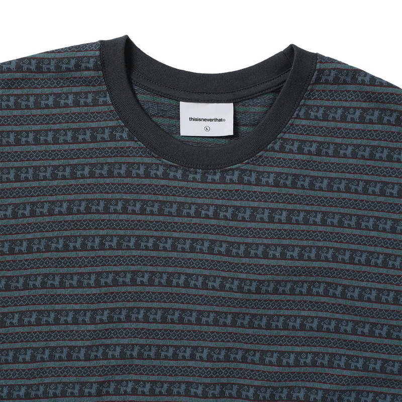ThisIsNeverThat Pattern Striped Tee - Navy | Garmentory