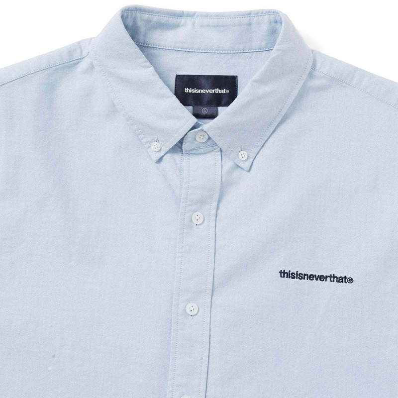 【THISISNEVERTHAT】T-Logo Oxford Shirt Grey T-Logo-Oxford-Shirt-MINT1_320x