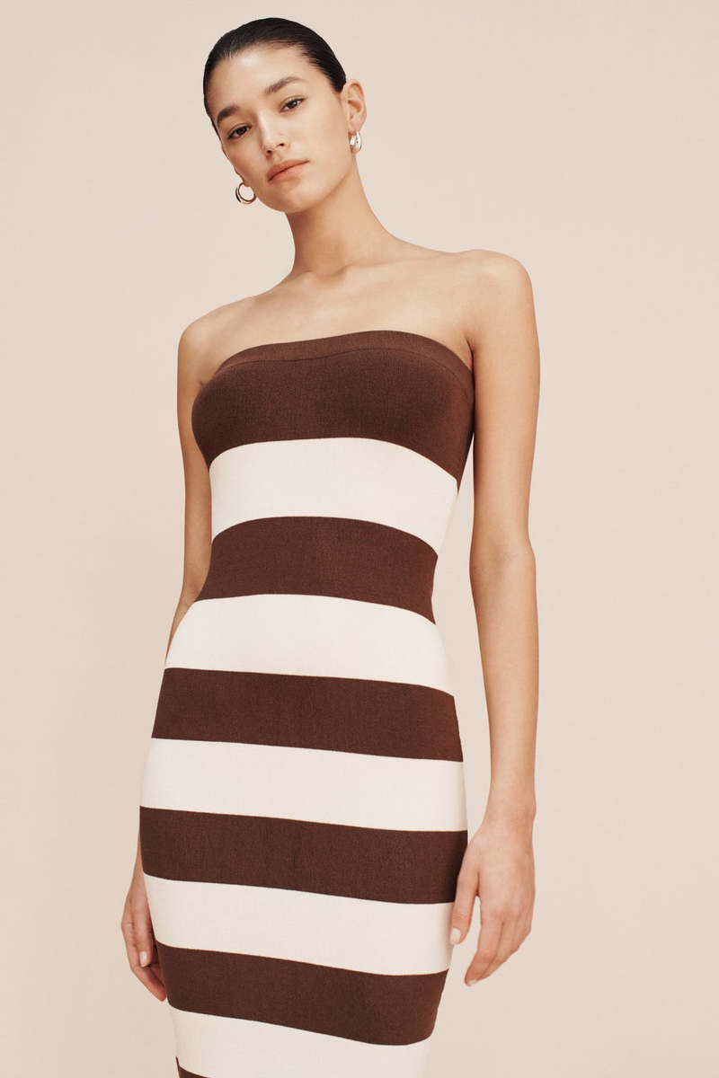 posse brown dress Leo Dress - Chocolate Polka Dot L