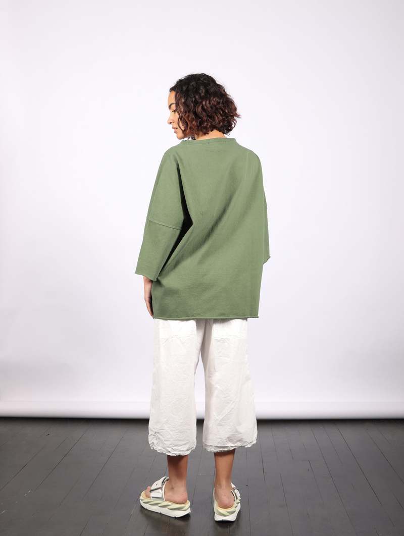 Album di Famiglia Boxy Big T-Shirt - Green Lawn | Garmentory