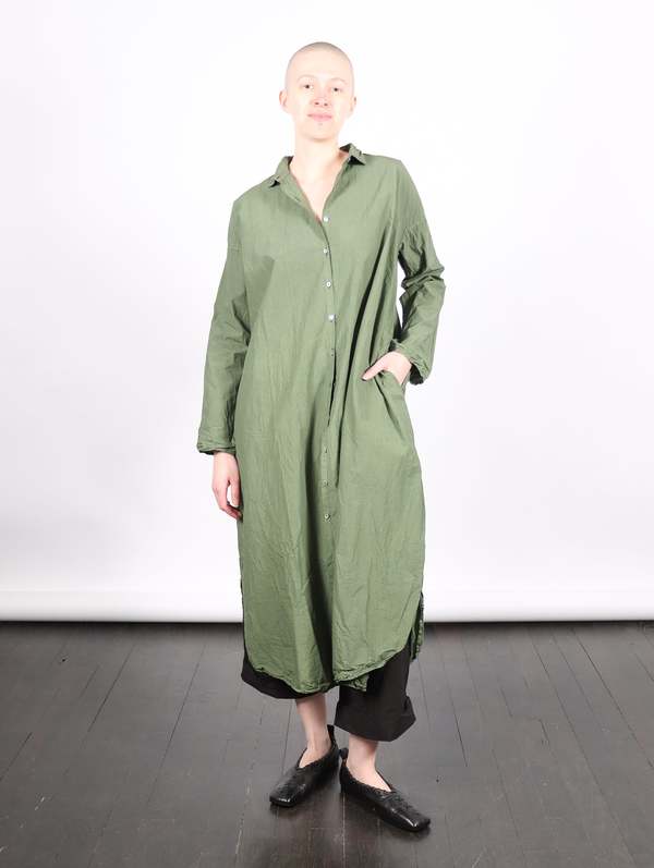 Album di Famiglia Long Shirtdress - Green Lawn | Garmentory