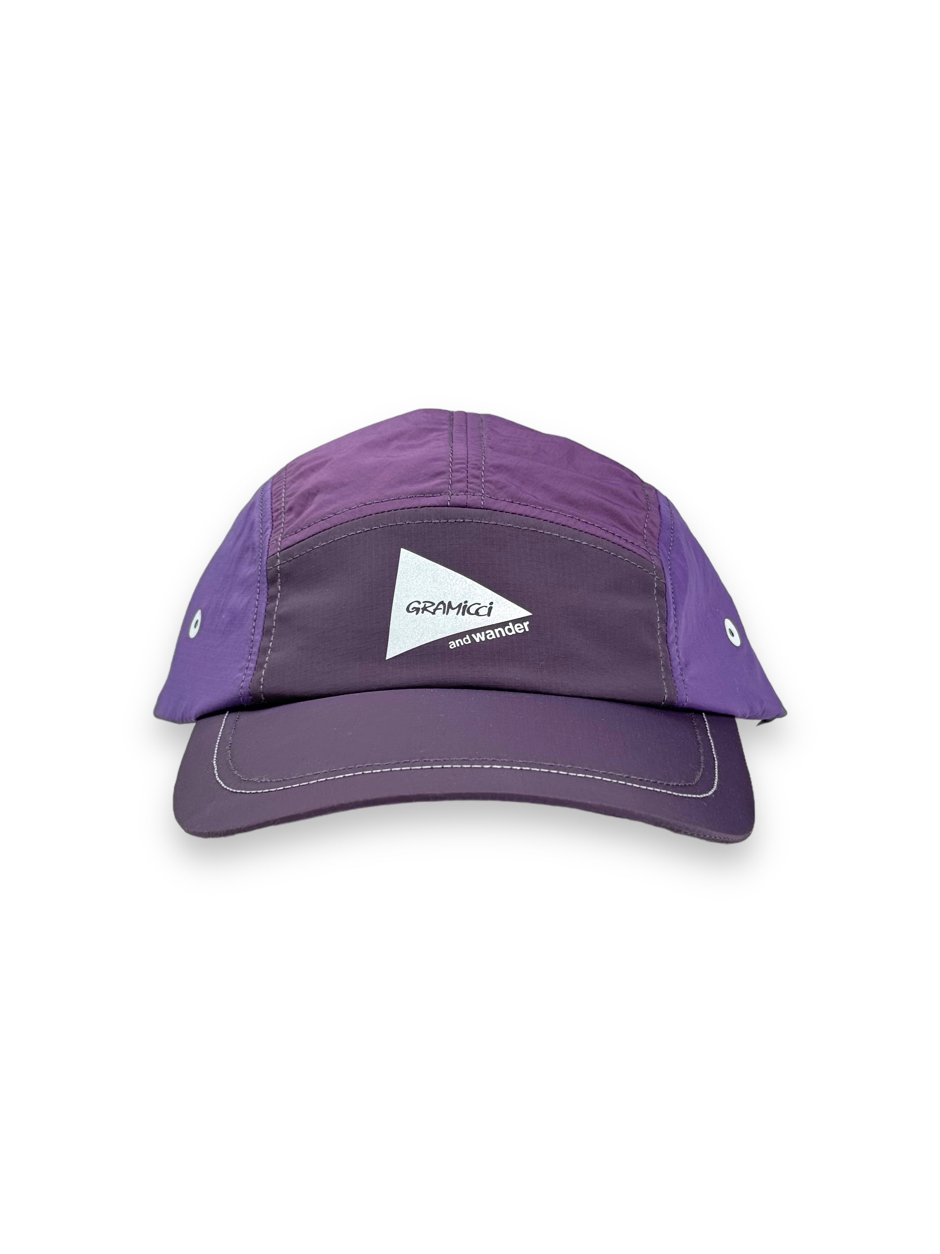 and wander x Gramicci Patchwork Wind Cap - Purple | Garmentory