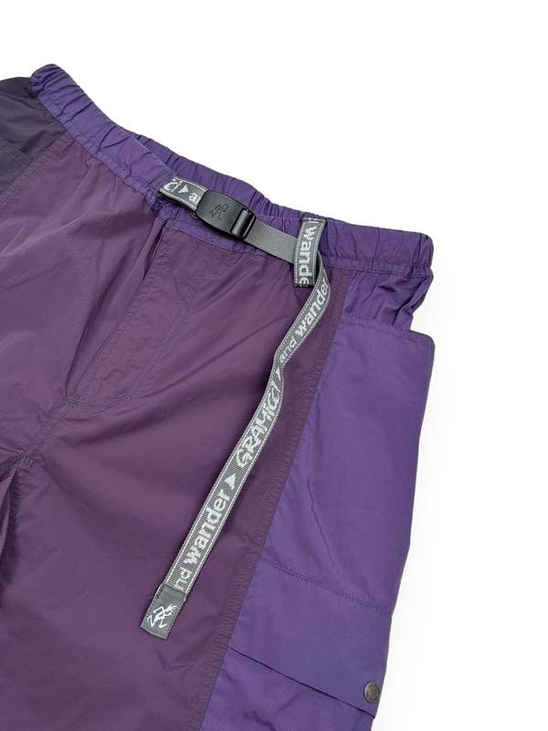 and wander x Gramicci Patchwork Wind Short - Purple | Garmentory