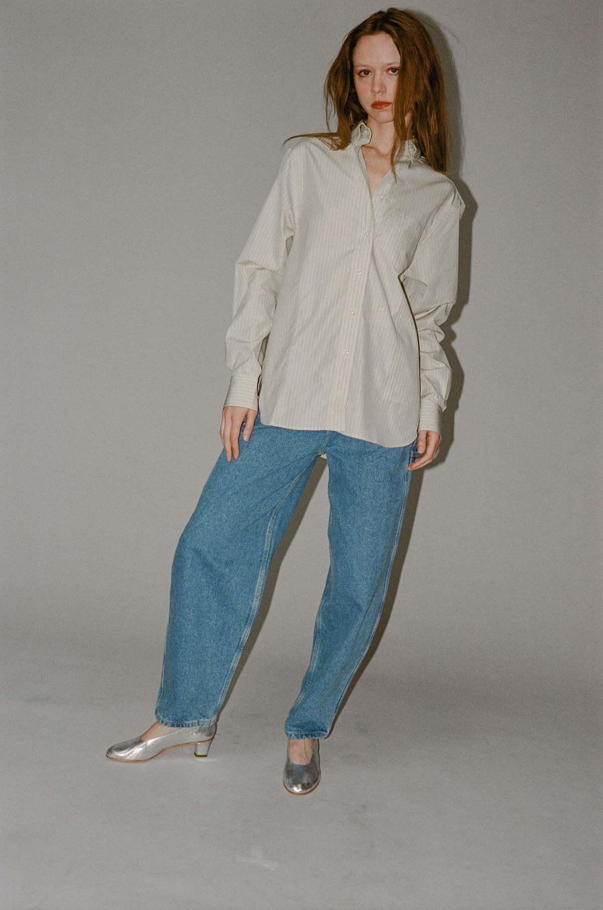 Saks Potts William Shirt - Muted Yellow Stripe - Image 1 of 7