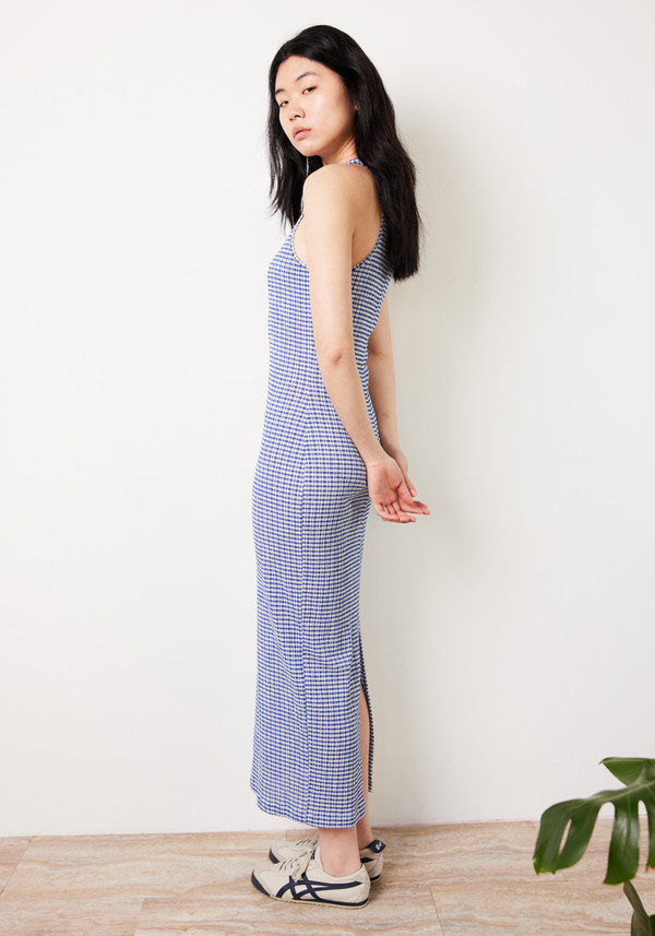 Nomia Racerback Maxi Dress - Cobalt/White | Garmentory