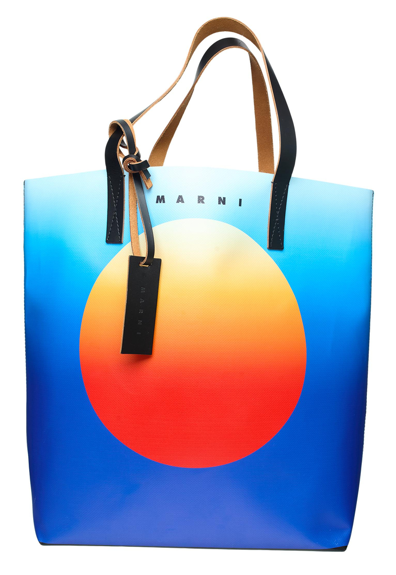 Marni Tribeca Shopping Bag Blue Garmentory
