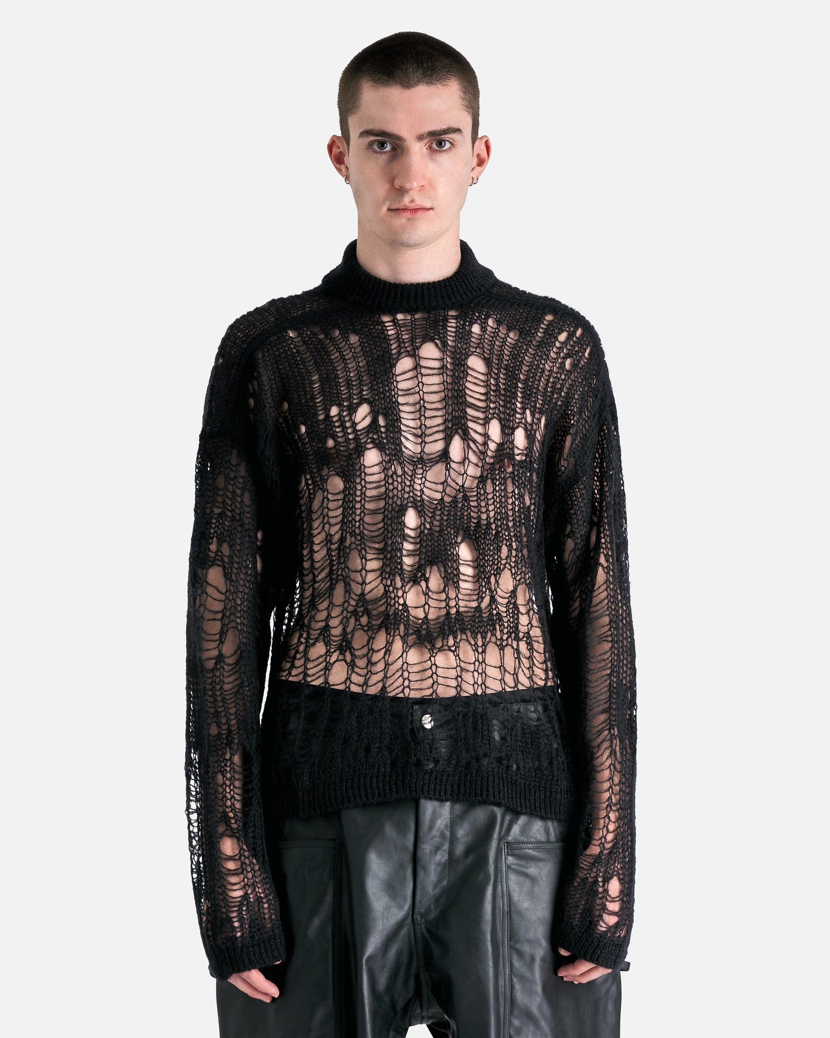 Rick Owens Tommy Lupetto Sweater - Black | Garmentory