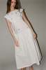 CAWLEY STUDIO Isabella Button Dress - White - Thumbnail 4