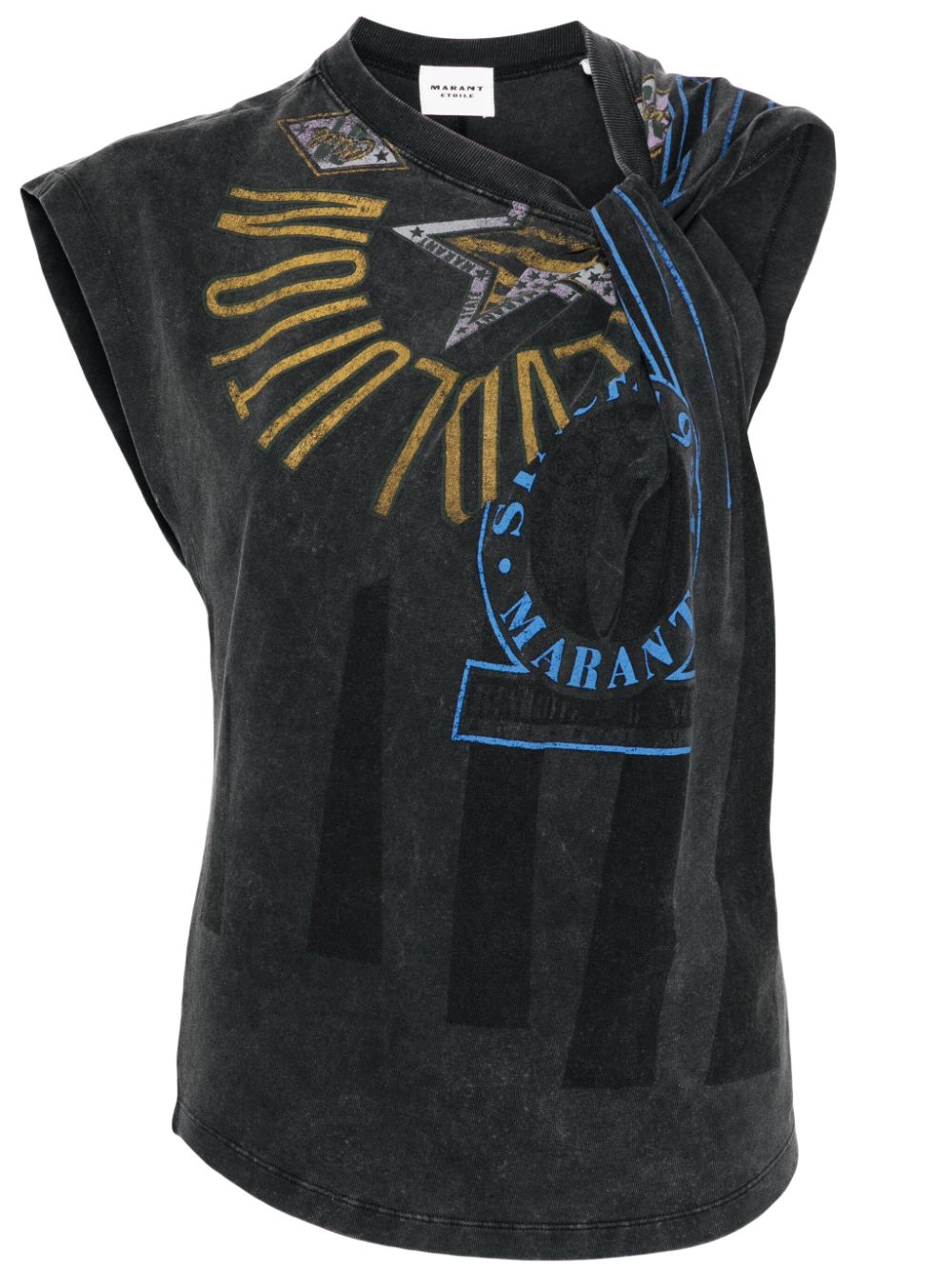 Isabel Marant toile Nayda Tee - Faded Black | Garmentory