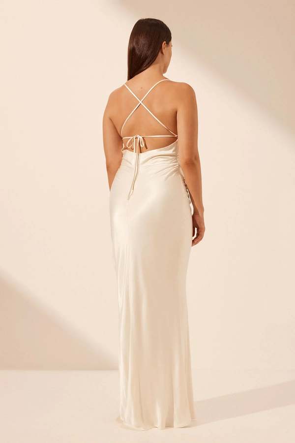 Shona Joy La Lune Lace Back Maxi Dress