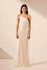 Shona Joy La Lune One Shoulder Cowl Back Maxi Dress - Cream - Thumbnail 3