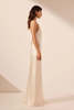 Shona Joy La Lune One Shoulder Cowl Back Maxi Dress - Cream - Thumbnail 4