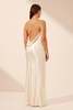 Shona Joy La Lune One Shoulder Cowl Back Maxi Dress - Cream - Thumbnail 7