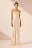 Shona Joy La Lune Strapless Ruched Bodice Maxi Dress - Cream - Thumbnail 3