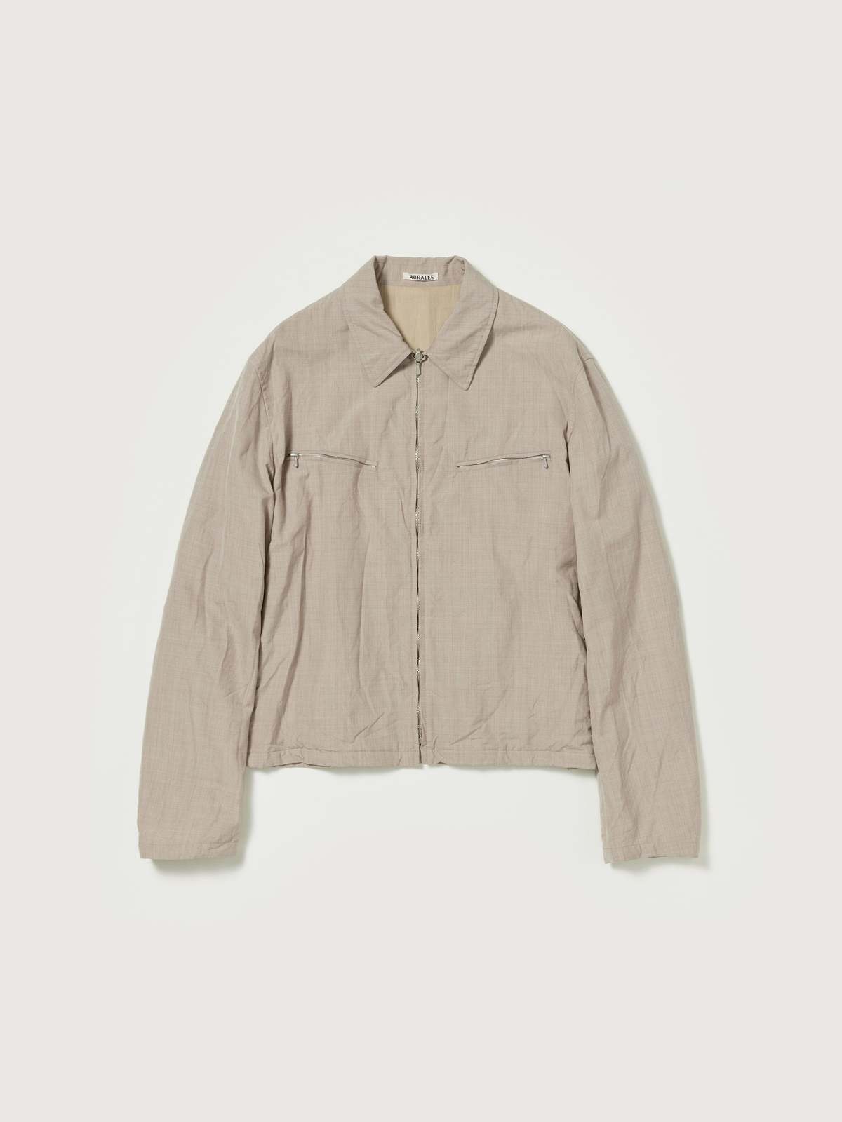 ジャケット・アウター AURALEE HIGH COUNT WOOL POPLIN BLOUSON Auralee High Count Wool Poplin Blouson | Black | Canoe Club