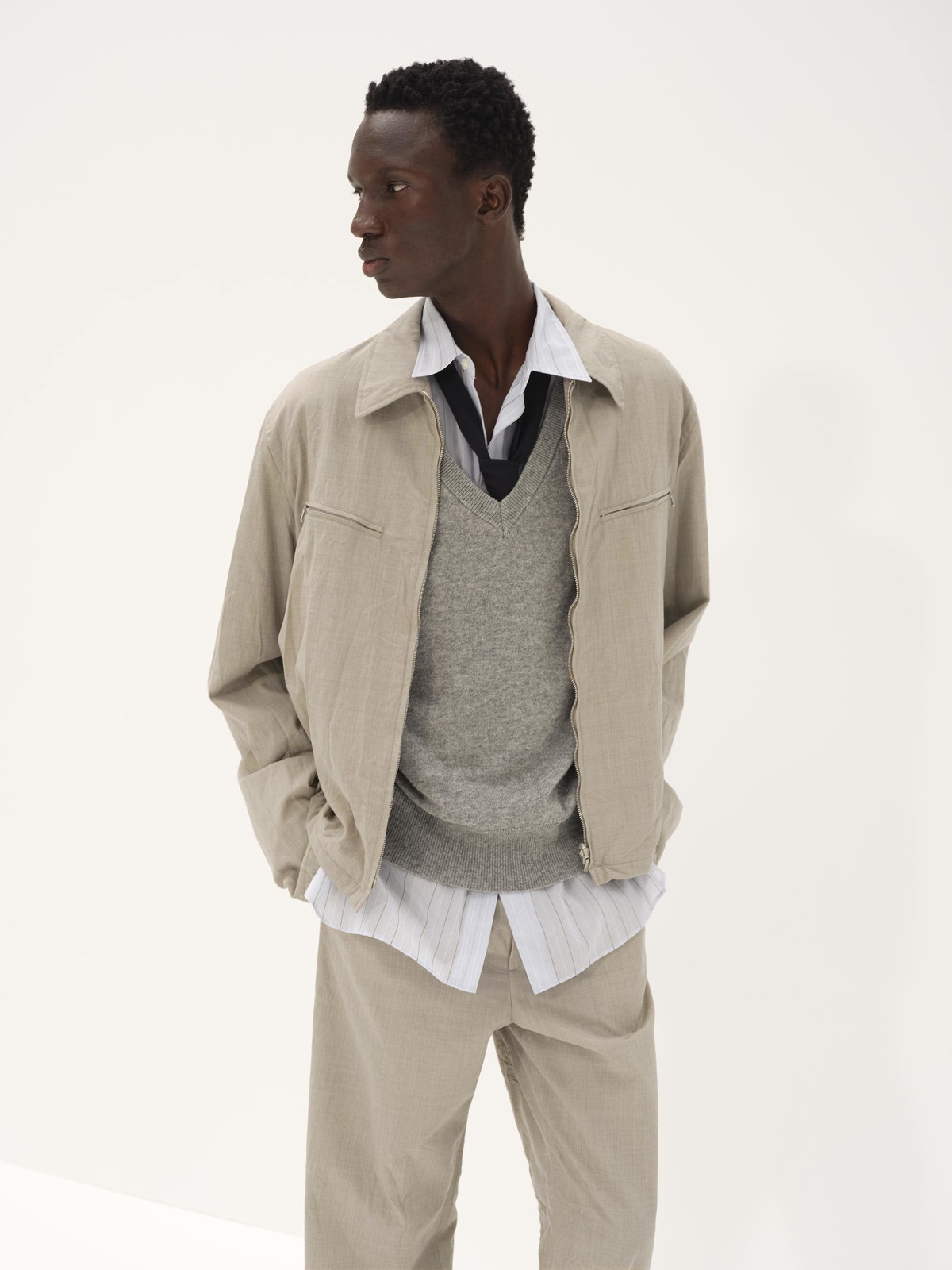 ジャケット・アウター AURALEE HIGH COUNT WOOL POPLIN BLOUSON kink