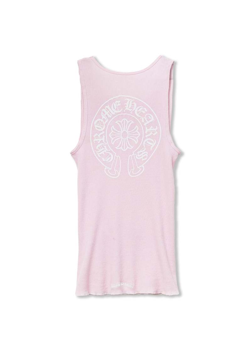 トップス chrome hearts CH plus backlogo tanktop Chrome Hearts Grey Stretch Tank Top - SRM – SHENGLI ROAD MARKET