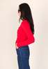 Rollas Caroline Knit Long Sleeve Top - Coral - Thumbnail 6