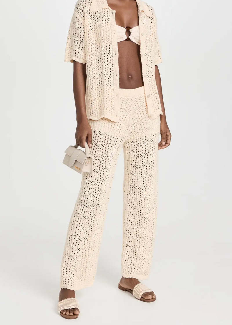 andpal crochet lace pants アイボリー 80 新品完売品 370baef90e43b3606023ed2a9c1d29
