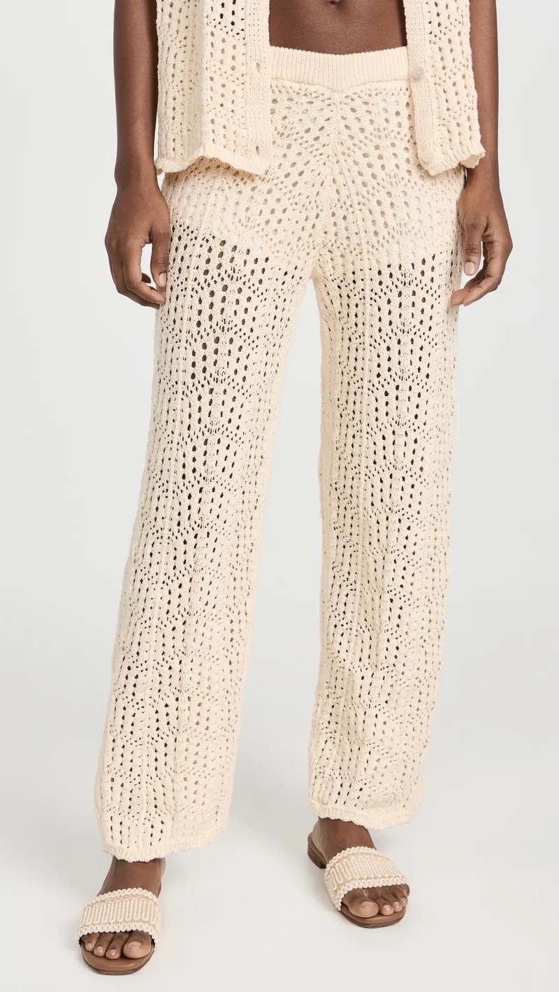 Line & Dot Poppie Crochet Pants | Garmentory