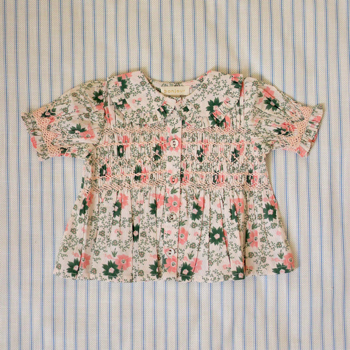 Kids Bonjour Handsmock Baby Blouse - Prairie In Bloom - Image 1 of 5
