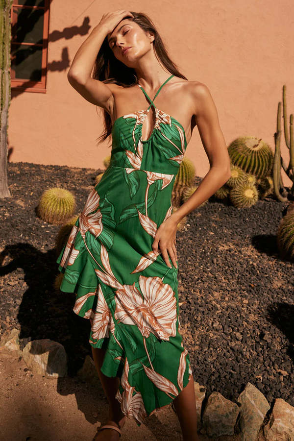 MISA Valeria Dress - Cartagena Flora Emb MISA Valeria Dress - Cartagena Flora Emb
