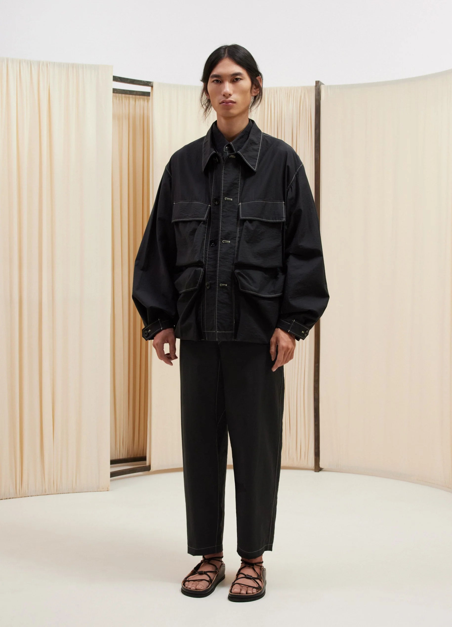 Lemaire Light Field Jacket - Black | Garmentory