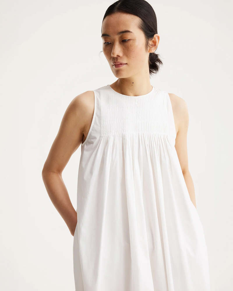 Rohe Sleeveless Pleated A-Line Dress | Garmentory Rohe Sleeveless Pleated A-Line Dress | Garmentory