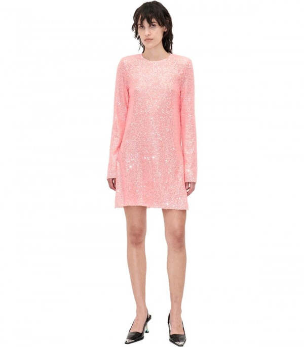 stine goya pink sequin dress Stine Goya Heidi Dress