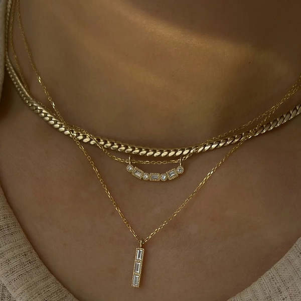 Jennie Kwon Designs Diamond Tile Necklace - Multi