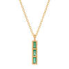 Jennie Kwon Designs Emerald Tile Necklace - Multi - Thumbnail 5
