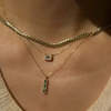 Jennie Kwon Designs Emerald Tile Necklace - Multi - Thumbnail 1