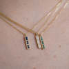 Jennie Kwon Designs Emerald Tile Necklace - Multi - Thumbnail 3