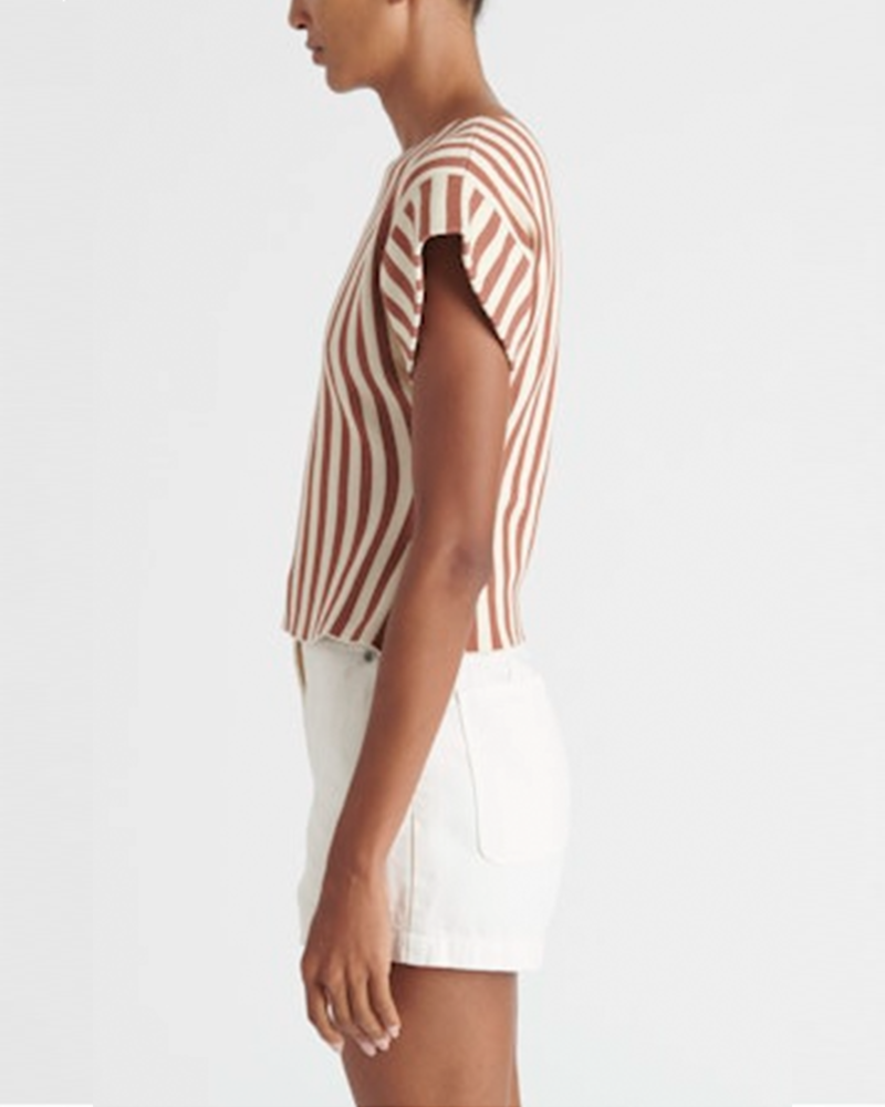 Rachel Comey Laural Top - Brown/Cream Stripe