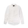 Portuguese Flannel Linen Long Sleeve Shirt - White - Thumbnail 1