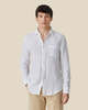 Portuguese Flannel Linen Long Sleeve Shirt - White - Thumbnail 2
