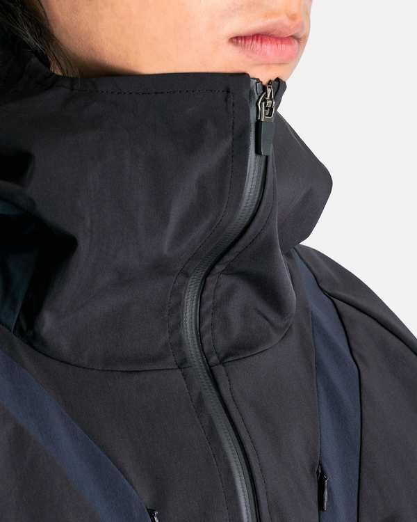 CMMAWEAR Akaza 3 Layer Jacket - Black/Navy | Garmentory