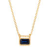 Jennie Kwon Designs Sapphire EC Necklace - Blue - Thumbnail 1