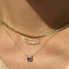 Jennie Kwon Designs Sapphire EC Necklace - Blue - Thumbnail 2