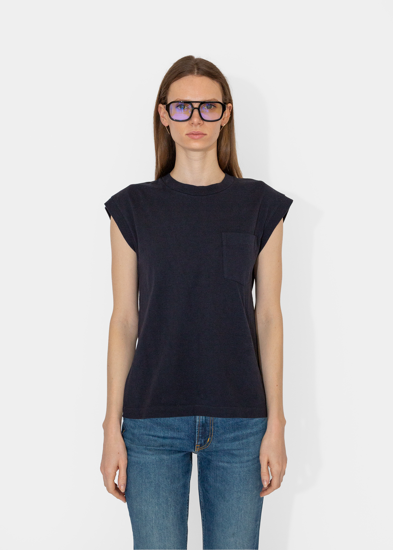 B Sides Pocket Tank - Marine Overdye