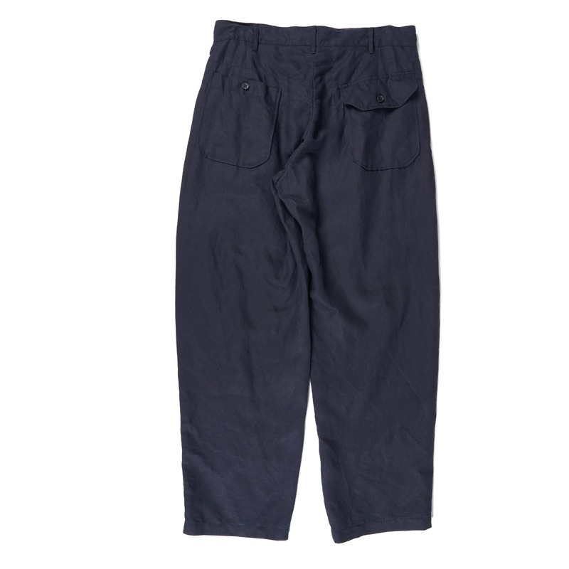 Engineered Garments Linen Twill Carlyle Pant - Navy | Garmentory