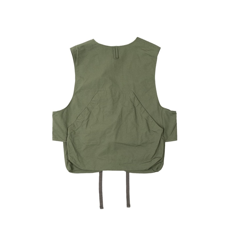 Engineered Garments Cotton Ripstop Fowl Vest - Olive | Garmentory