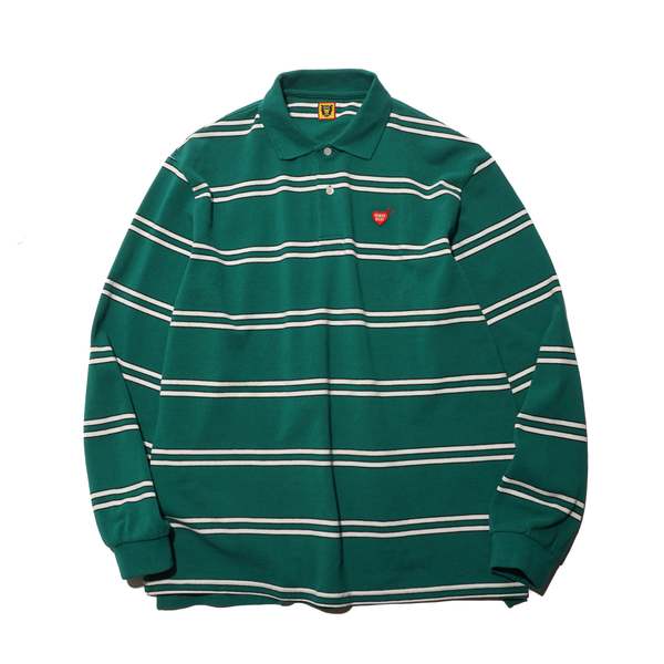 Human Made L/s Polo Shirt - Green | Garmentory HUMAN MADE Polo Shirt 