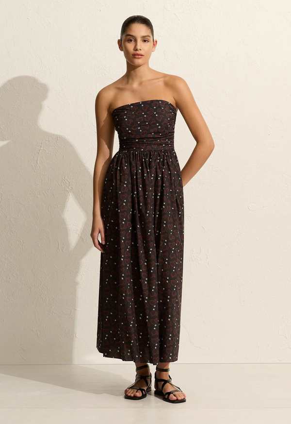 Matteau Strapless Lace Up Dress - Casablanca | Garmentory