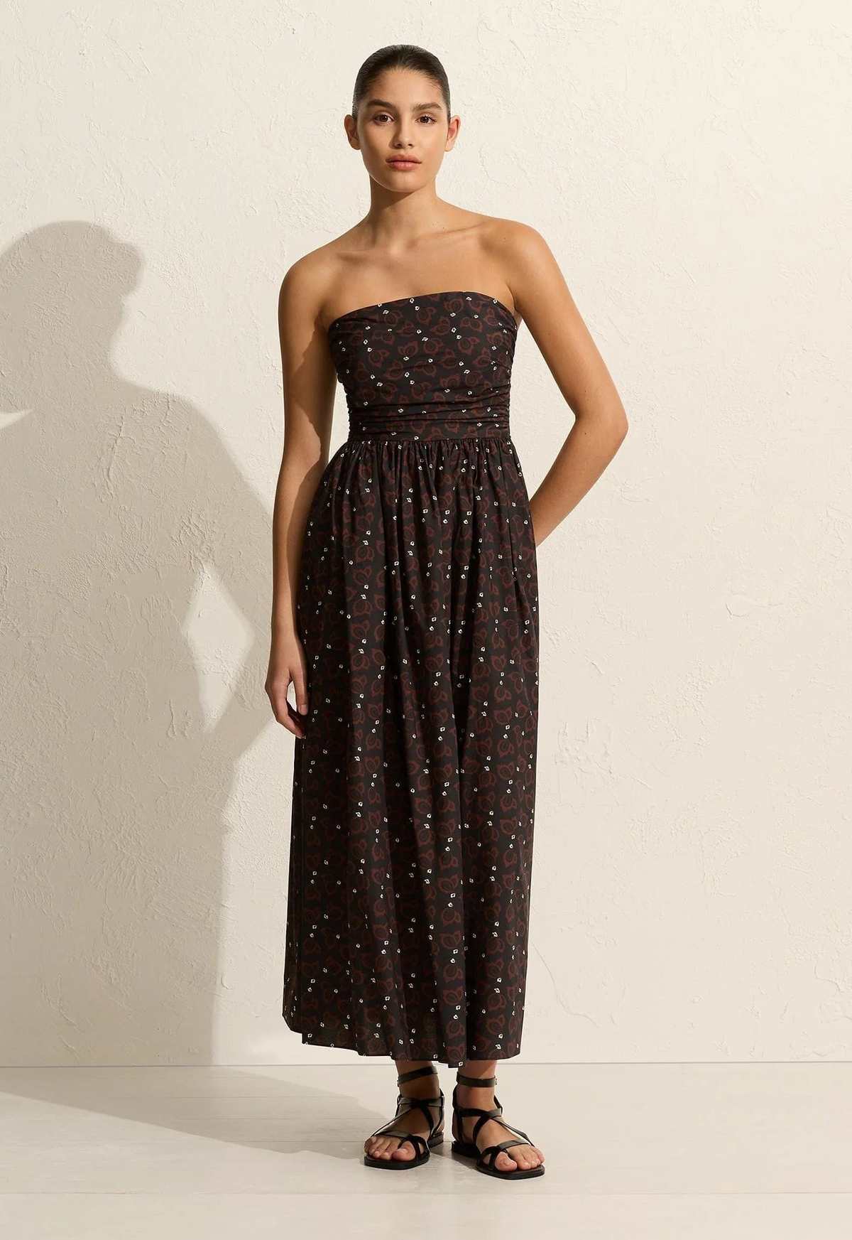 Matteau Strapless Lace Up Dress - Casablanca | Garmentory