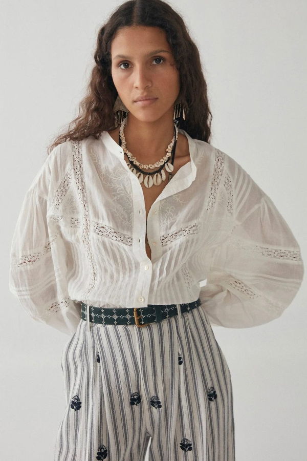 Maison Hotel Cecilia Blouse - Lisbon White