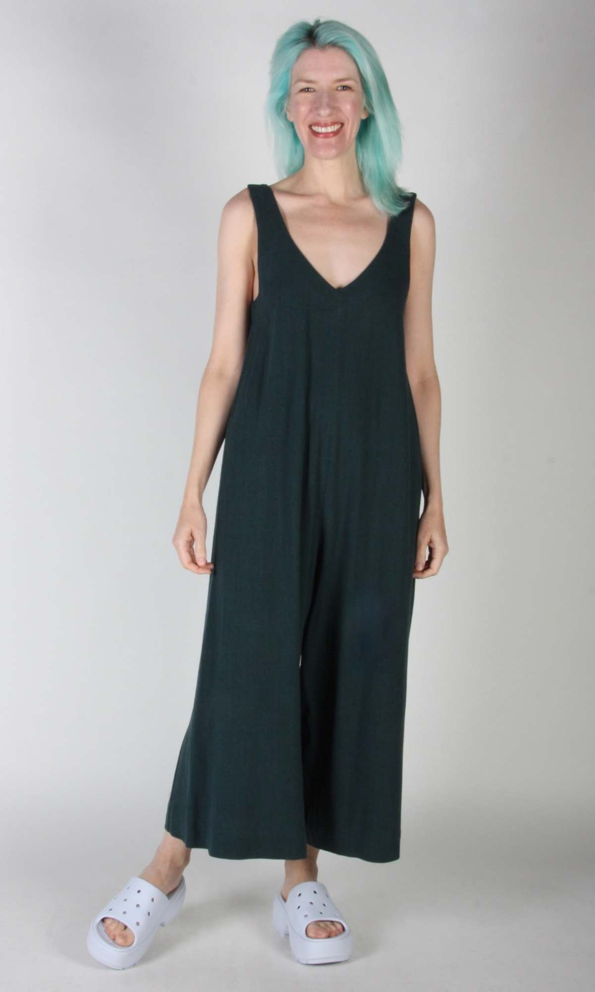 Birds of North America Tawny Pipit Jumpsuit - Forest Green - Image 2 of 5